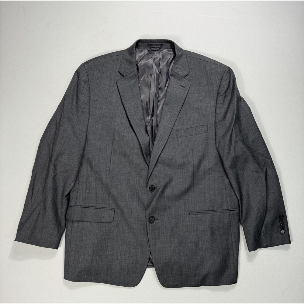 Lauren Ralph Lauren Blazer Mens 46R Grey Wool Sport Coat Preppy Modern Career